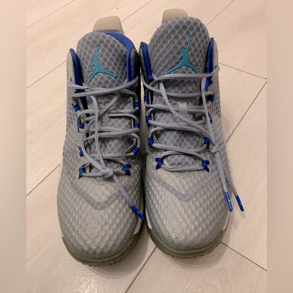 Jordan Other - Jordan Men's Gray and Blue Sneakers size 12